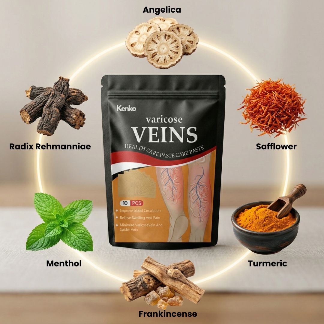 Kenko Spider &amp; Varicose Vein Patches | Natural Herbal Therapy