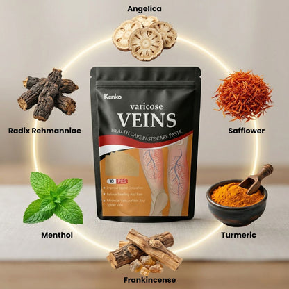 Kenko Spider &amp; Varicose Vein Patches | Natural Herbal Therapy