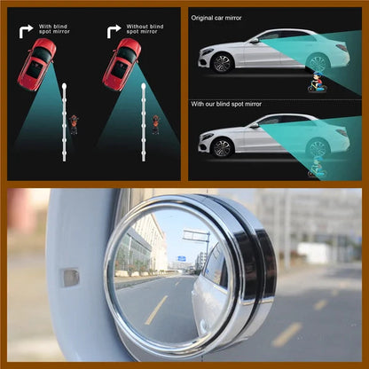 2 Pcs 360° Blind Spot Mirror - Drive Safer, Smarter & Stress-Free