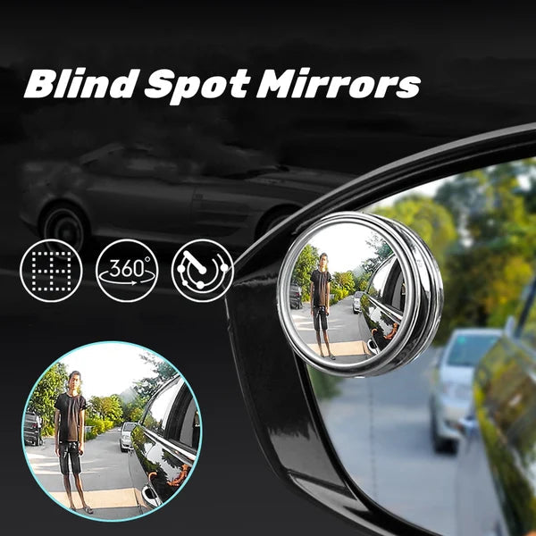 2 Pcs 360° Blind Spot Mirror - Drive Safer, Smarter & Stress-Free