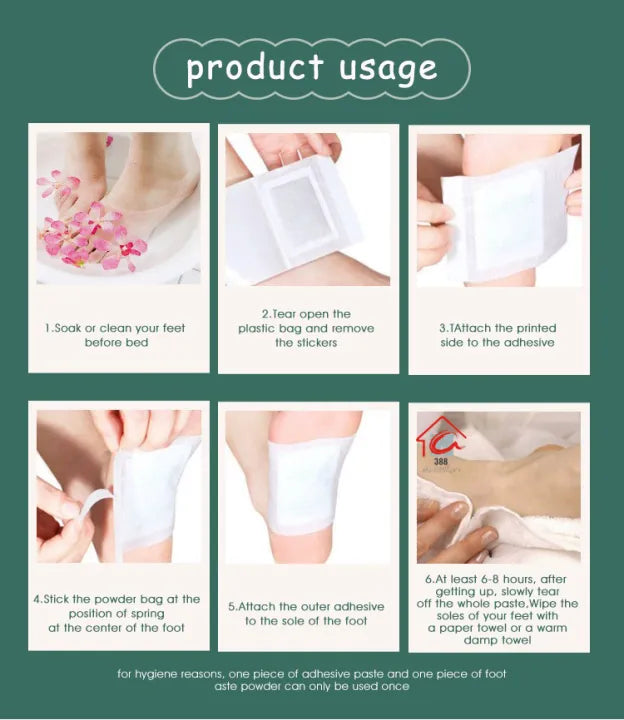 🌿100% Herbal Premium Detox Foot pads (BUY 1 GET 3 FREE)🌿