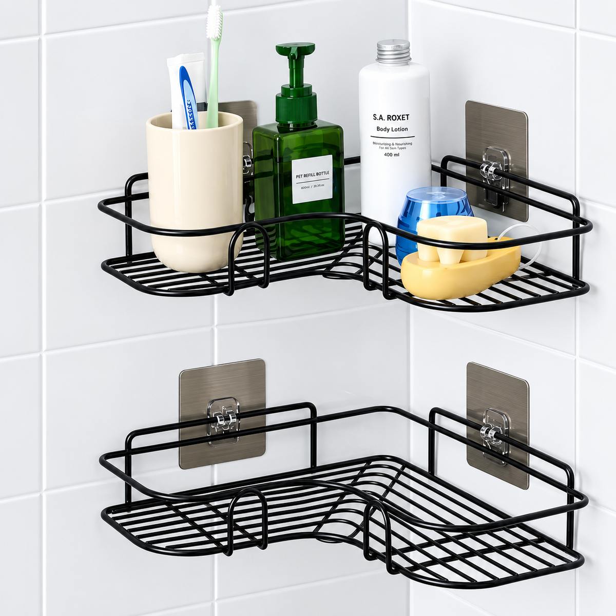 Bathroom Corner Shelf Pack of 2