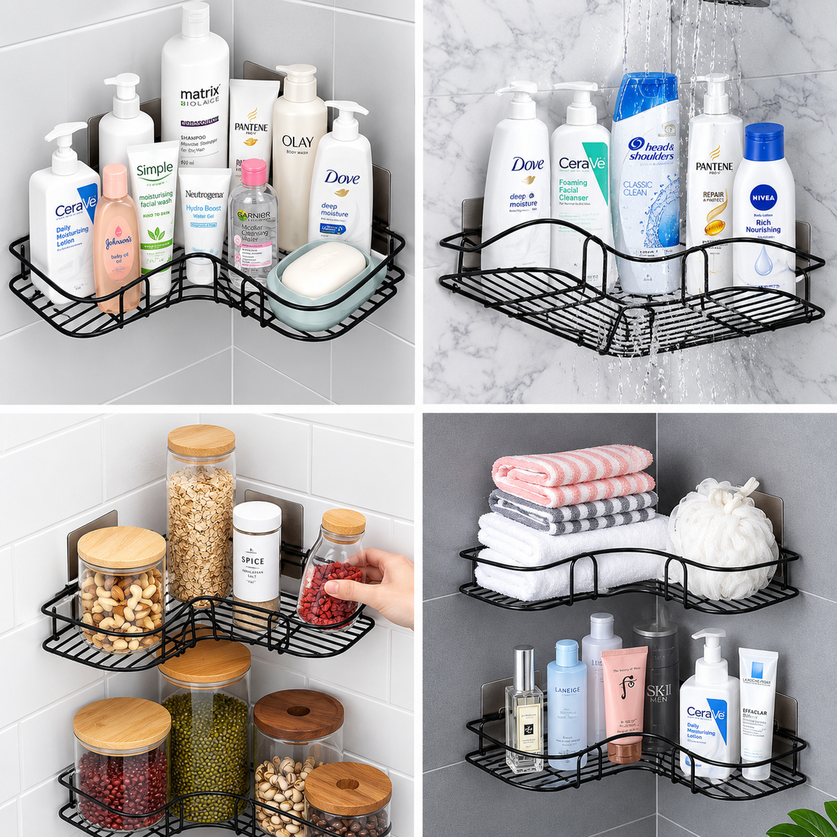 Bathroom Corner Shelf Pack of 2