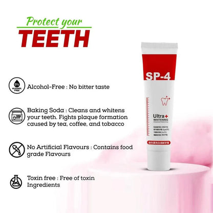 SP-4 Ultra Whitening Probiotic Toothpaste (Buy 1 Get 1 Free)